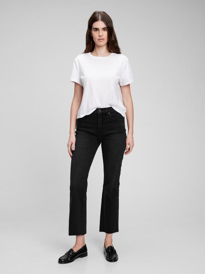 High Rise Kick Fit Jeans With Washwell