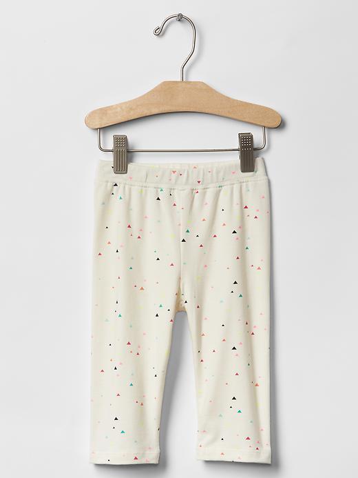 Gap Crop Leggings - White Print