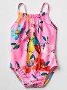 Gap Floral Swim One Piece - Parrot