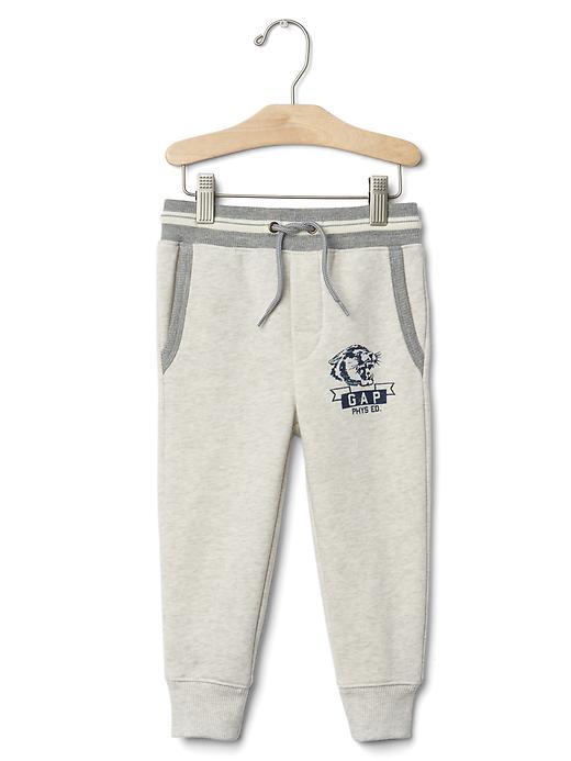 Gap Athletic Logo Joggers - Oatmeal Heather