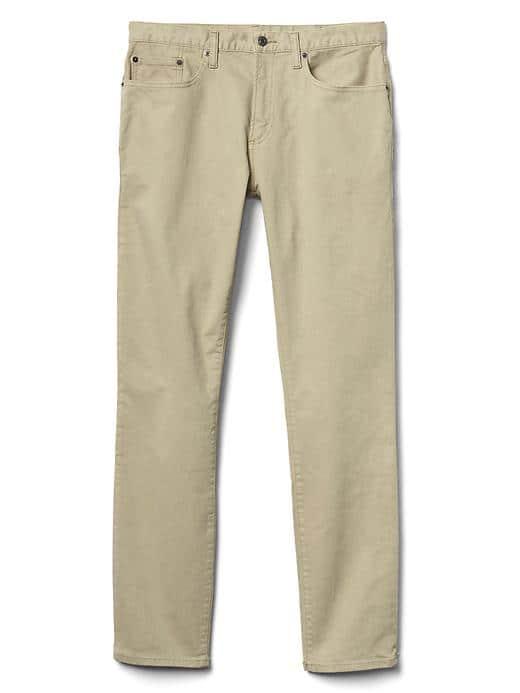 Gap Men Broken Twill Skinny Fit Jeans - Khaki