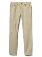 Gap Men Broken Twill Skinny Fit Jeans - Khaki