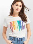 Gap Women Pride Logo Tee - New Off White