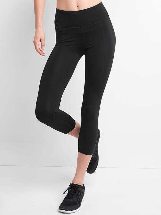 Gap Women Gfast High Rise Sculpt Compression Capris - True Black