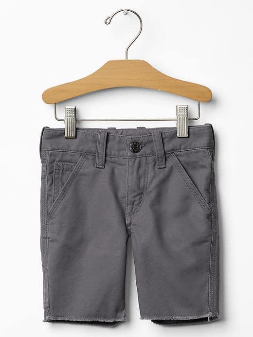Gap Canvas Carpenter Shorts - Soft Black