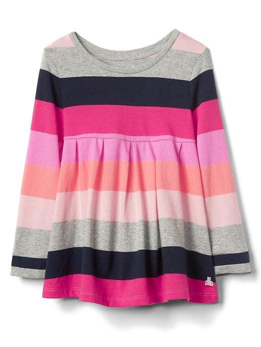 Gap Long Sleeve Jersey Tunic - Bold Stripe