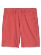 Gap Men Vintage Wash Stretch Shorts 10 - Spiced Coral