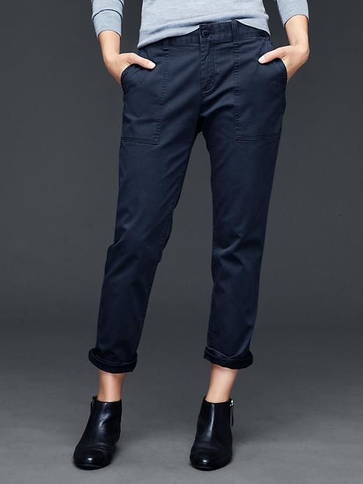 Gap Women Utility Chino - New Classic Navy