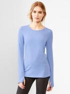 Gap Women Gapfit Breathe Long Sleeve Tee - Air Stream Blue