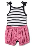 Gap Eyelet Shorty One Piece - Coral Frost