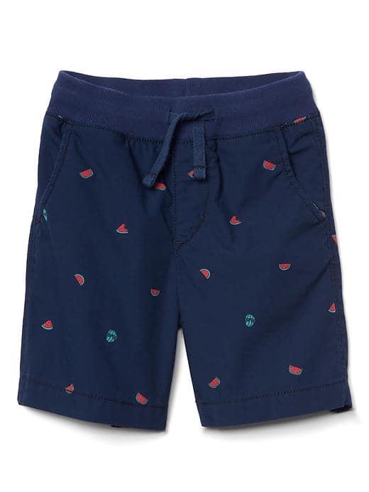 Gap Print Pull On Shorts - Pangea Blue