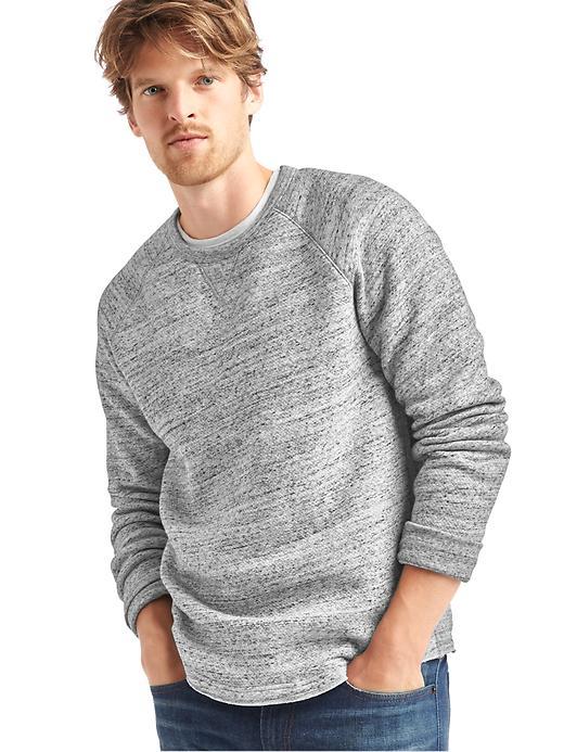 Gap Men Supersoft Double Knit Crew Sweatshirt - Heather Gray