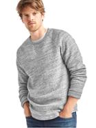 Gap Men Supersoft Double Knit Crew Sweatshirt - Heather Gray
