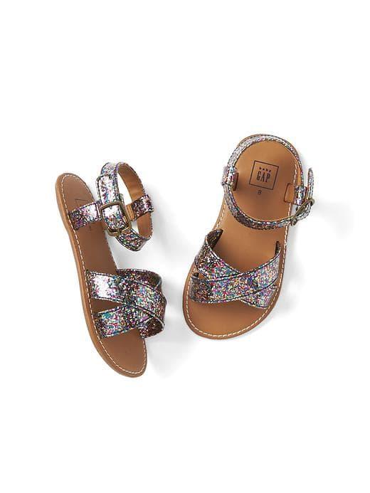 Gap Shine Crisscross Sandals - Multi