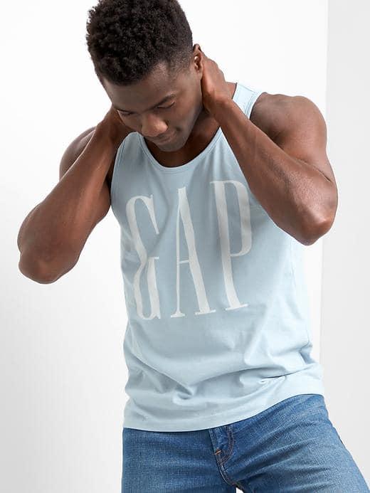 Gap Men Logo Tank - Sail Blue