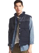 Gap Men + Pendleton 1969 Puffer Vest - Indigo Rinse