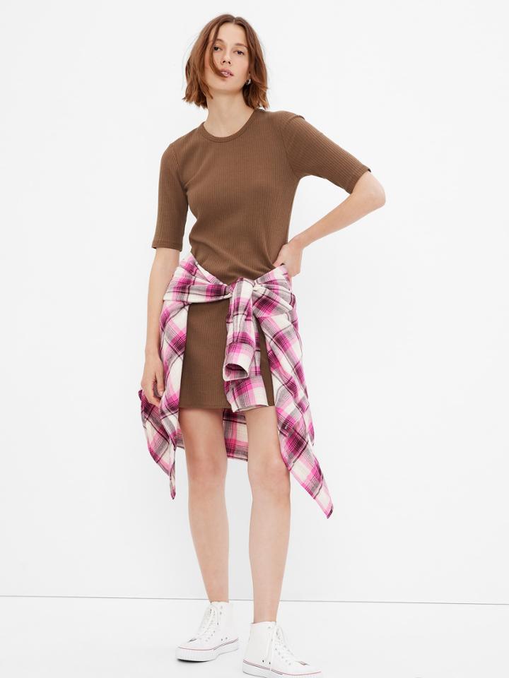 Rib Mini Dress