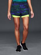 Gap Women Gtrack 2 In 1 Compression Shorts - Blue Camo