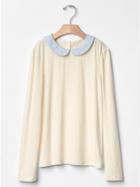 Gap Peter Pan Collar Tee - Off White