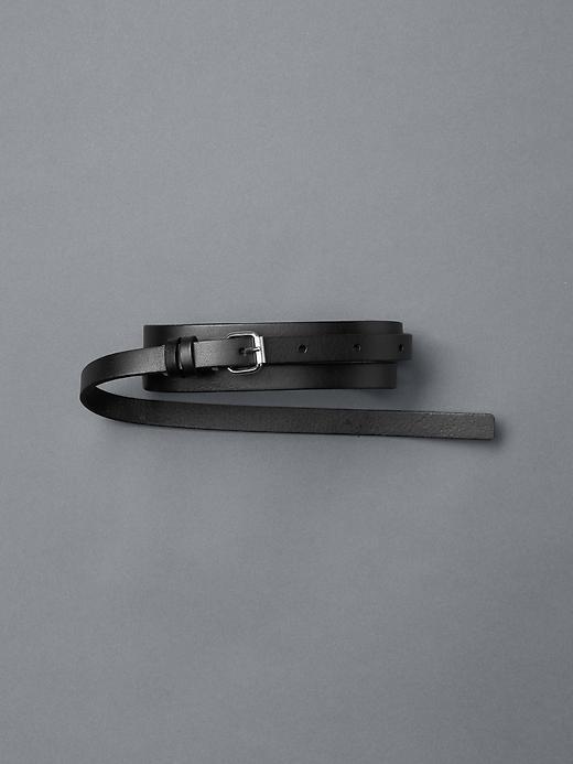 Gap Women Extended Tip Skinny Belt - True Black