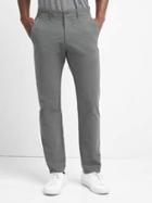 Gap Men Lightweight Slim Fit Performance Khakis - Pavement