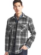 Gap Men + Pendleton Shirt Jacket - Gray Plaid