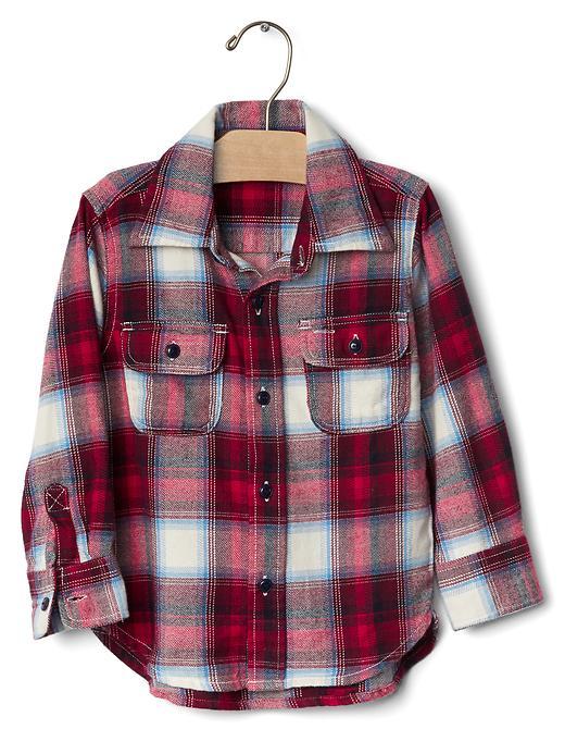 Gap Babygap + Pendleton Plaid Button Shirt - Crimson Red