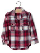 Gap Babygap + Pendleton Plaid Button Shirt - Crimson Red