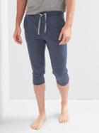 Gap Men Double Face Crop Pants - Navy Heather