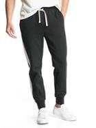 Gap Men Double Knit Side Stripe Joggers - True Black