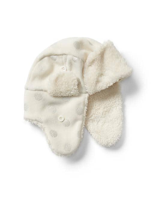 Gap Women Pro Fleece Sherpa Trapper Hat - Silver