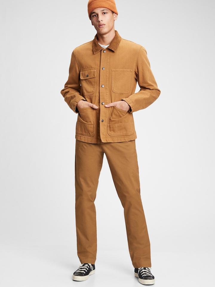 Modern Khakis In Athletic Taper With Gapflex
