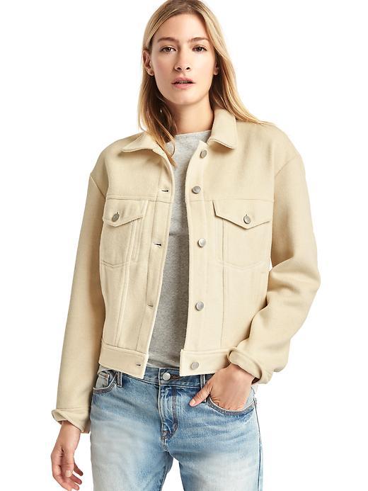 Gap Women Twill Denim Style Jacket - French Vanilla
