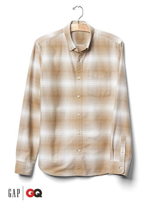 Gap X Gq Saturdays New York City Oxford Shirt - Brown