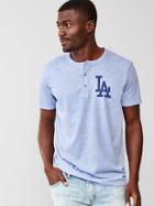 Gap Men La Dodgers Henley - Light Blue
