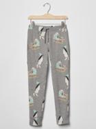 Gap Printed Sweats - Sparkle Heather Gray