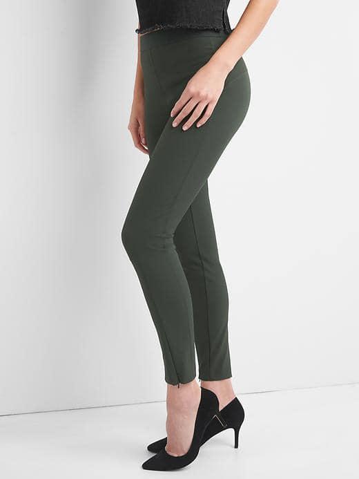 Gap Women High Rise Sculpt Seamed Leggings - Rich Olive