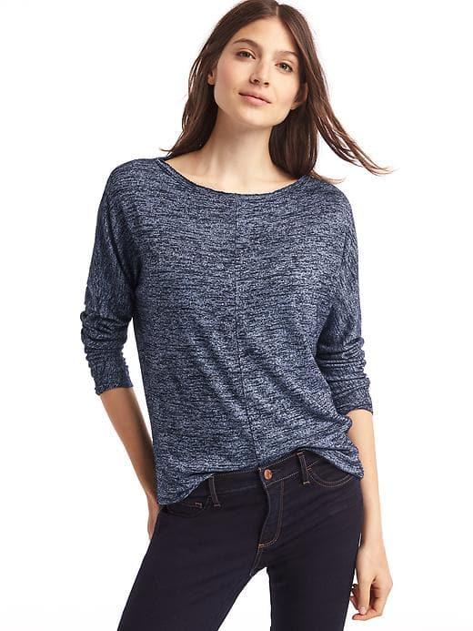 Gap Women Dolman Sleeve Hi Lo Tee - Dark Night