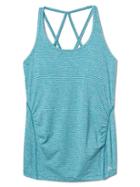 Gap Women Gapmaternity Breathe Stripe Strappy Shelf Tank - Aqua Stripe