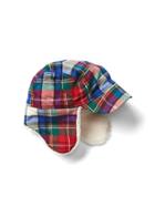 Gap Plaid Flannel Trapper Hat - Modern Red