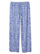 Gap Women Dream Well Print Sleep Pants - Casitas Tiles Blue