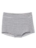 Gap Women Breathe High Waist Bikini - Light Heather Gray Stripe
