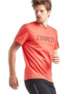 Gap Men Gdry Graphic Tee - Neon Coral Flame