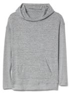 Gap Women Softspun Knit Pullover Hoodie - Light Grey Marle