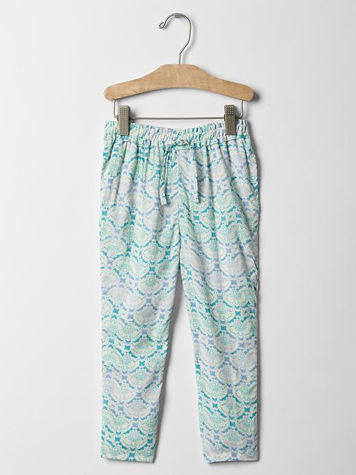 Gap Floral Mosaic Pants - Southern Turquoise
