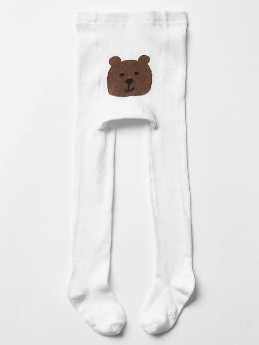 Gap Solid Bear Tights - New Off White