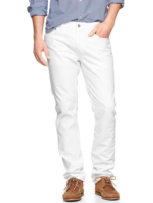 Gap 1969 Slim Fit Jeans White Wash - White