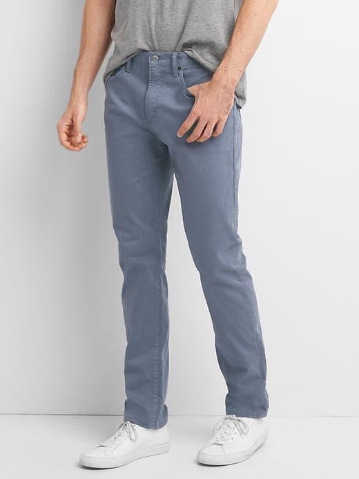 Gap Broken Twill Slim Fit Jeans - Shadow Blue