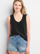 Gap Women Scoopneck Tank - True Black