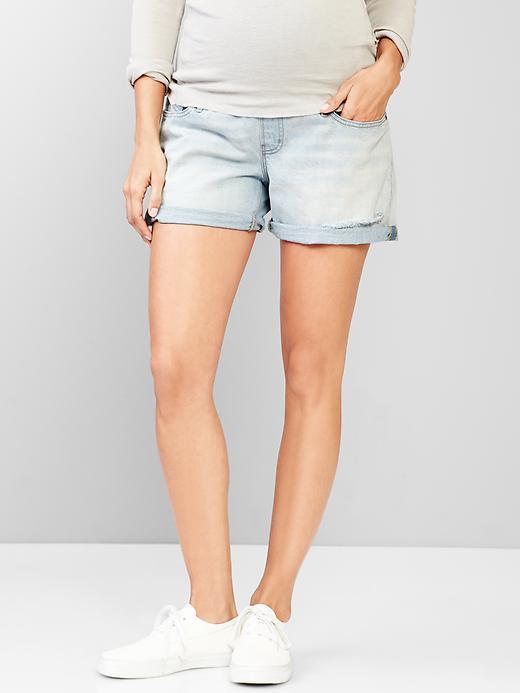 Gap Women 1969 Full Panel Boyfriend Shorts - Bleached Vintage